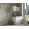 Flex-Well Exclusiv Miniküche Joelina 100 cm Weiß matt - Beton Grau