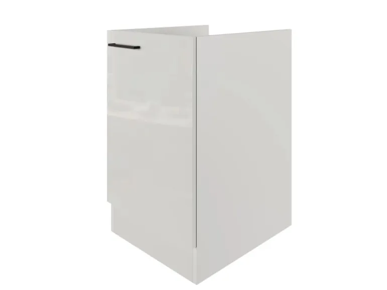 Flex-Well Exclusiv Spülenschrank SPU 50 Lund 50cm Lichtgrau glänzend-Rauchgrau