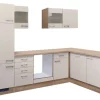 Flex-Well Exclusiv Winkelküche Orlando 280 cm ohne E-Geräte Kaschmir Glanz