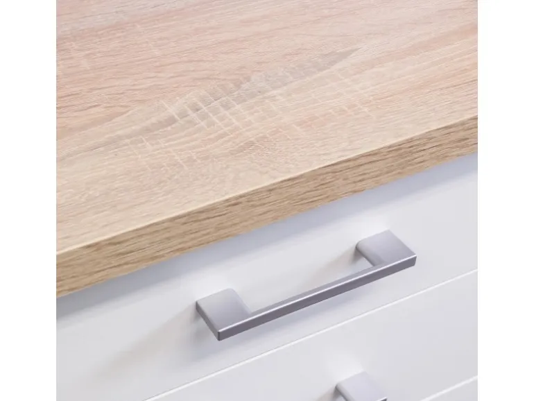 Flex-Well Küchenzeile 210 cm ohne E-Geräte Florida Weiß - Sonoma Eiche
