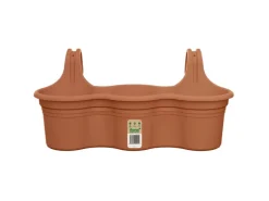 Florus Balkon-Hängetopf Mediterran Trio 52 cm x 26,2 cm x 24 cm Terra