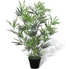 furnicato Künstlicher Bambusbaum mit Topf 80 cm