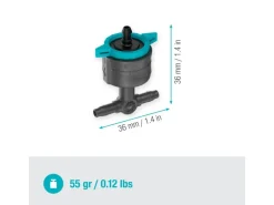 Gardena Regulierbarer Reihentropfer 1-8 l/h, druckregulierend 5 Stück
