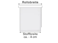 Gardinia Seitenzug-Rollo Uni Trend 142 cm x 180 cm Weiß
