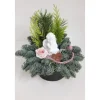 Grabschale mit Engel Rosa Topf ca. 15 cm