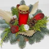 Grabschale mit Grablicht Rot Topf ca. 15 cm
