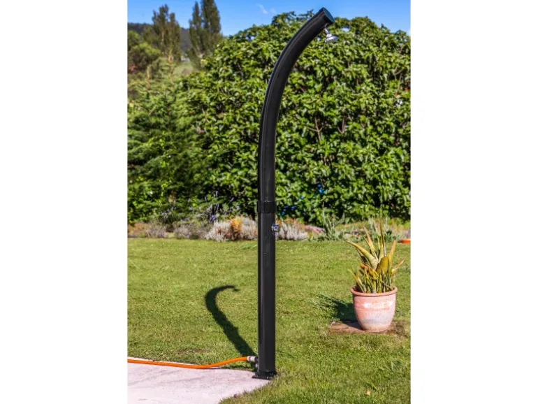 Gre Solardusche Gebogen aus PVC 22 l Schwarz
