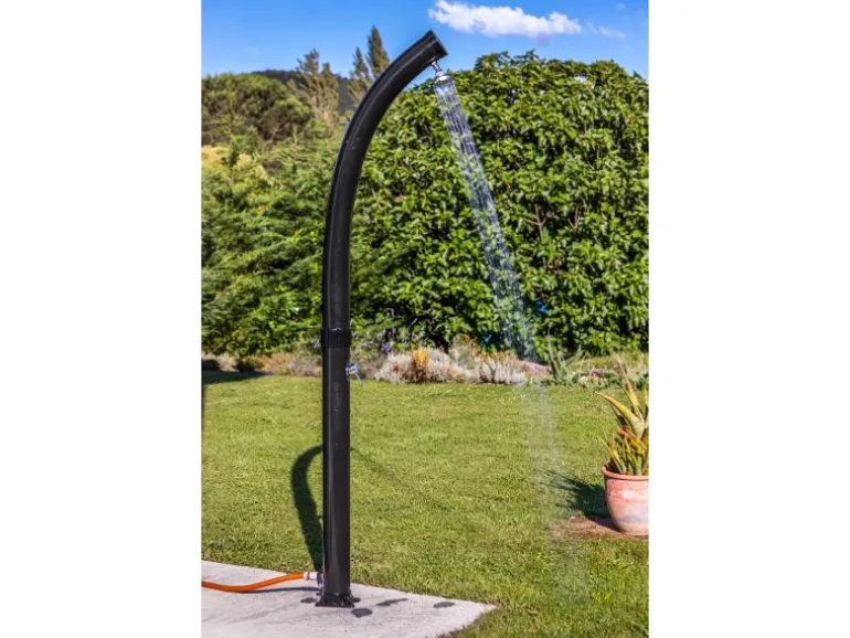 Gre Solardusche Gebogen aus PVC 22 l Schwarz