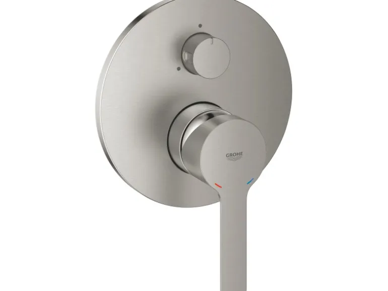 Grohe Einhandbatterie mit 3-Wege-Umstellung Lineare Supersteel