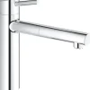Grohe Einhand-Spültischbatterie Concetto Chrom mit herausziehbarer Laminarbrause