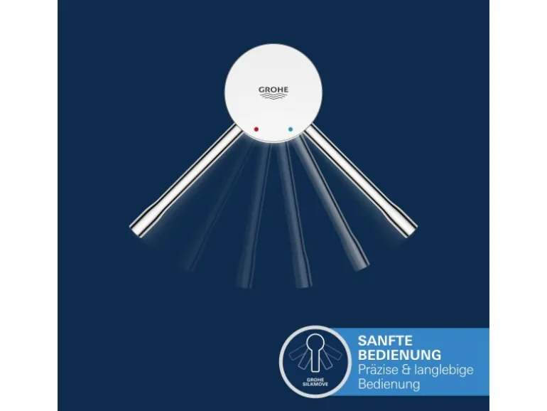 Grohe Einhand-Waschtischbatterie Essence S-Size Supersteel