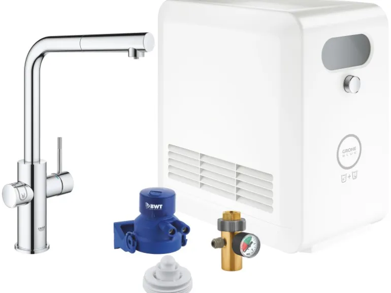 Grohe L-Auslauf Set Blue Professional Chrom