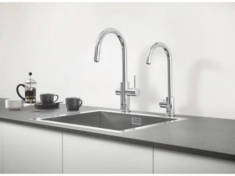 Grohe Mono Armatur Set Blue Professional Chrom