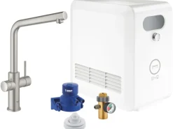 Grohe Mono Armatur Set Blue Professional Supersteel