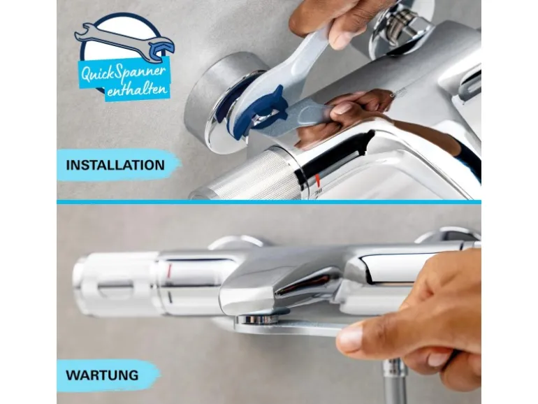 Grohe QuickFix Badewannenarmatur Start Alira Chrom