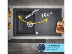 Grohe QuickFix Einhand-Spültischbatterie Start Schwarz