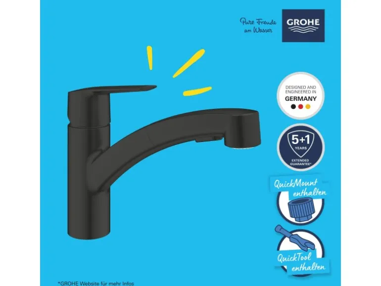 Grohe QuickFix Einhand-Spültischbatterie Start Schwarz