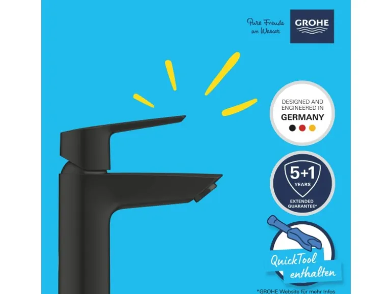Grohe QuickFix Einhand-Waschtischbatterie Start S-Size Schwarz