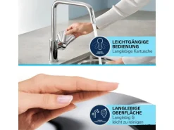 Grohe QuickFix Einhebel-Spültischarmatur Start Loop Chrom mit Brause