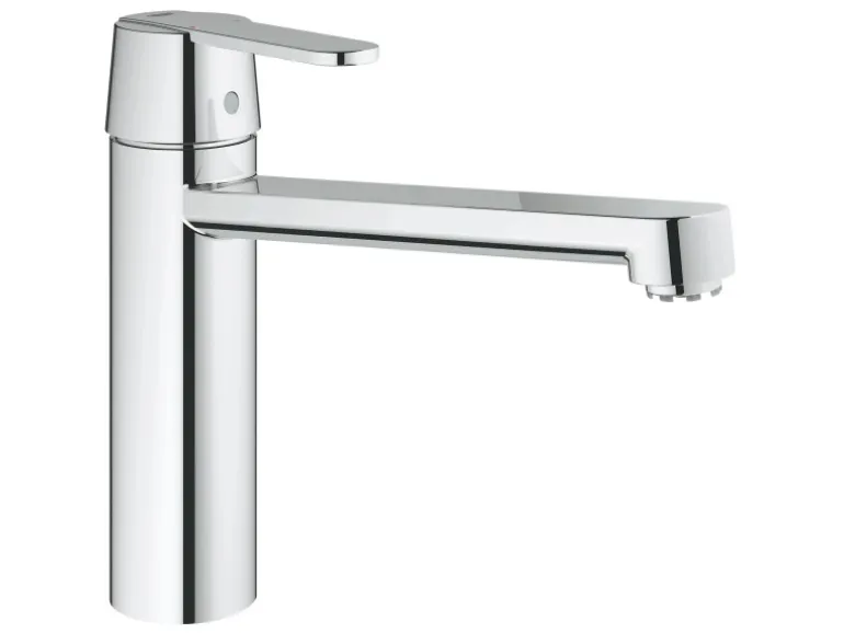 Grohe QuickFix Küchenarmatur Get Chrom Niederdruck mit schwenkbarem Rohrauslauf