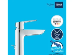 Grohe QuickFix Waschtischarmatur Start M-Size mit Energie-Spar-Funktion 1 1/4