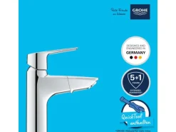 Grohe QuickFix Waschtischarmatur Start M herausziehbarer Auslauf 32 mm (1 1/4