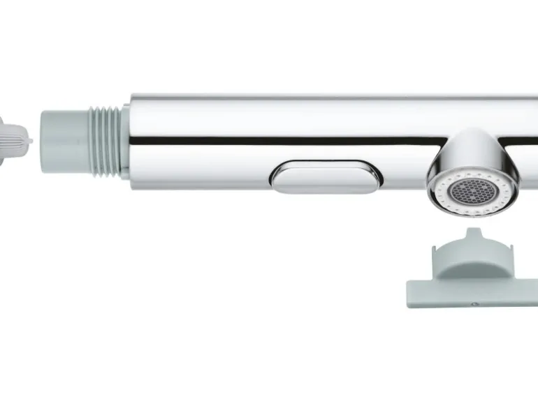 Grohe Spülbrause mit Metallgehäuse Ø 7,5 cm x 16,5 cm Chrom