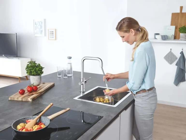 Grohe U-Auslauf Starter Kit Blue Home Chrom