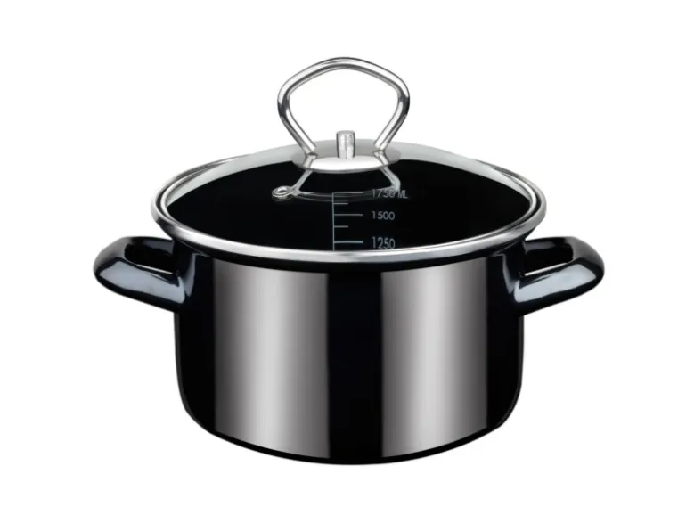 GSW Bratentopf Profi Black Star mit Glasdeckel 16Cm