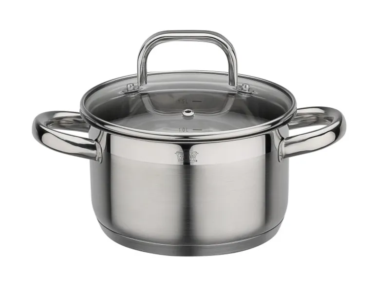 GSW Fleischtopf FOGO mit Glasdeckel 16Cm