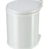 Hailo Mülleimer Compact Box 15 l Stahlblech Reinweiß