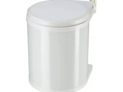 Hailo Mülleimer Compact Box 15 l Stahlblech Reinweiß