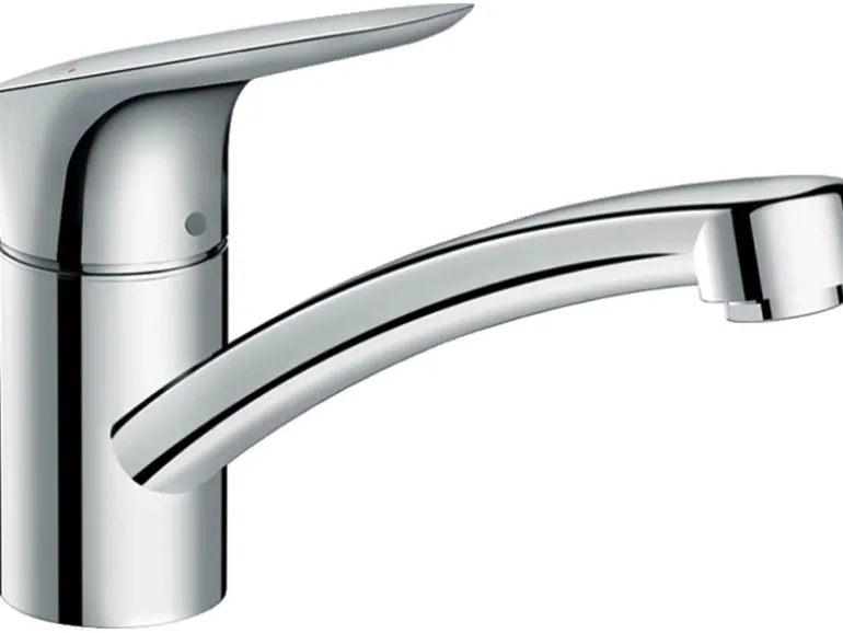 Hansgrohe Einhebel-Küchenarmatur Logis 120 für offene Warmwasserbereiter Chrom