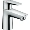 Hansgrohe Einhebel-Waschbeckenarmatur Talis E 80mm mit Zugstangen-Ablaufgarnitur