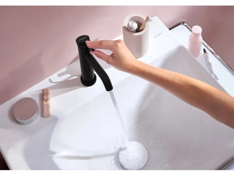 Hansgrohe Einhebel-Waschtischmischer Tecturis S 110 CoolStart EcoSmart+ Schwarz