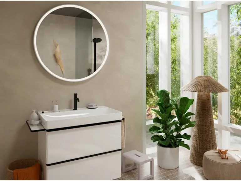 Hansgrohe Einhebel-Waschtischmischer Tecturis S 110 CoolStart EcoSmart+ Schwarz