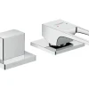 Hansgrohe 2-Loch Einhebel-Wannenrandarmatur Metropol mit Bügelgriff Chrom