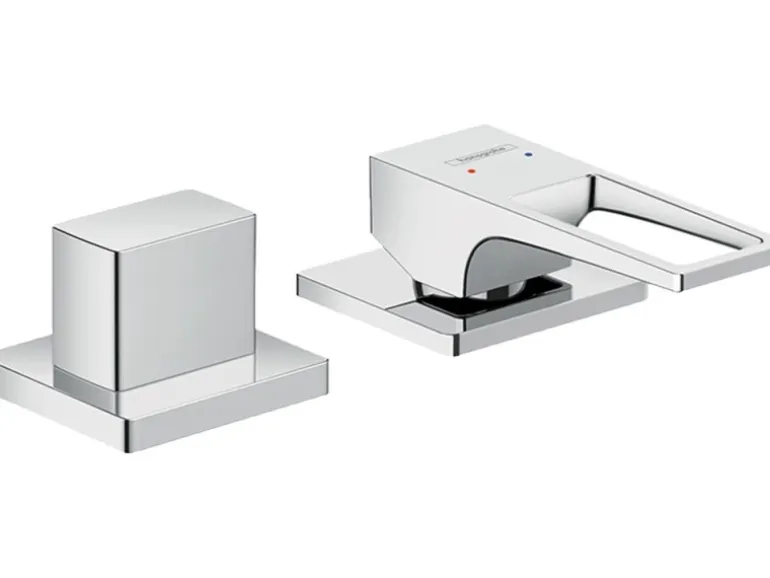 Hansgrohe 2-Loch Einhebel-Wannenrandarmatur Metropol mit Bügelgriff Chrom