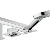 Hansgrohe 3-Loch Einhebel-Wannenrandarmatur Metropol m. Bügelgriff und Secuflex