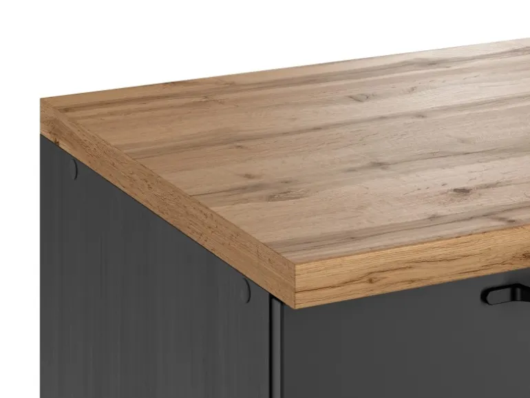 Held Küchen Kochfeldschrank Kempten 60 cm Grau/Graphit
