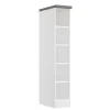 Held Küchen Offenes Regal Gera 30 cm Weiß/Beton