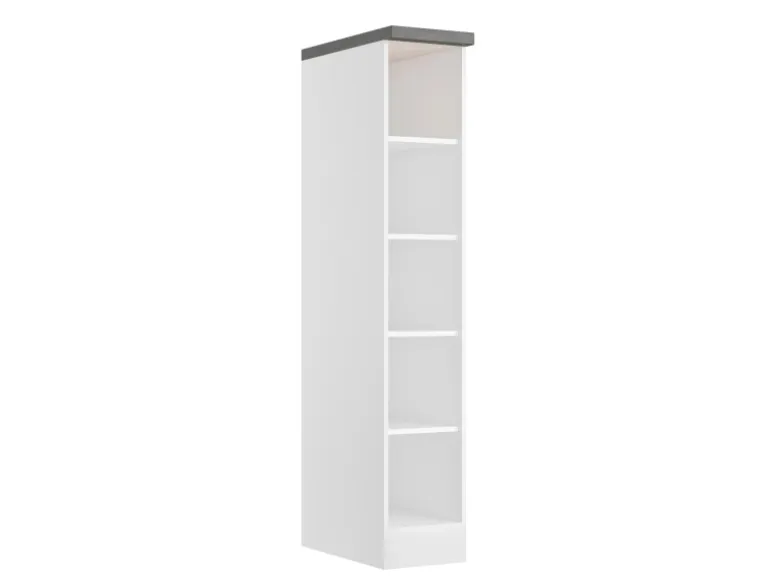 Held Küchen Offenes Regal Gera 30 cm Weiß/Beton