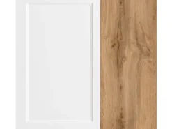 Held Küchen Winkelküche Kempten 420 cm Weiß/Wotan mit E-Geräte