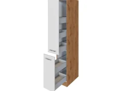 Held Möbel Apothekerschrank Sorrento 30x200x60cm 2 Auszüge Weiß-Wotan.