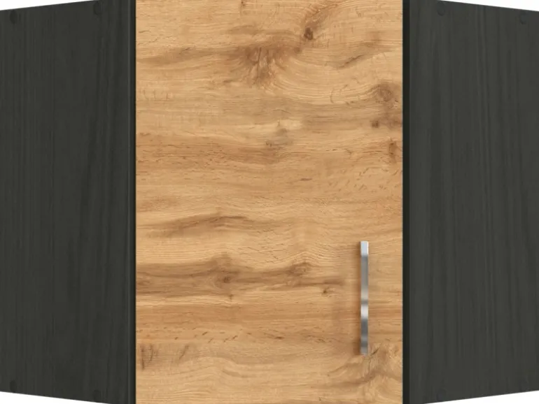Held Möbel Küchen-Eck-Hängeschrank Sorrento BxHxT 60x57x60cm Wotaneiche-Grafit