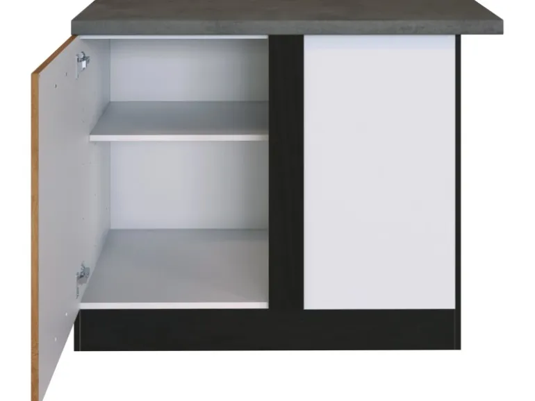 Held Möbel Küchen-Eck-Unterschrank Sorrento 110x85x60cm Tür + EL-B. Wotan.-Graf.