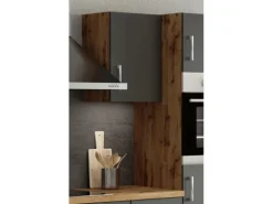 Held Möbel Küchen-Hängeschrank Sorrento BxHxT 40x57x34cm Anthrazit-Wotaneiche