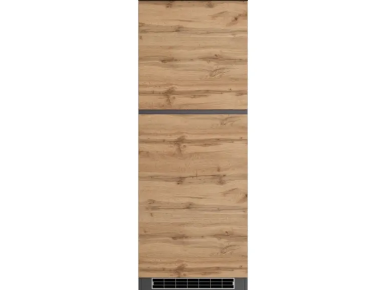 Held Möbel Küchen-Kühlschrankumbauschrank Turin 60 cm Wotaneiche/Graphit