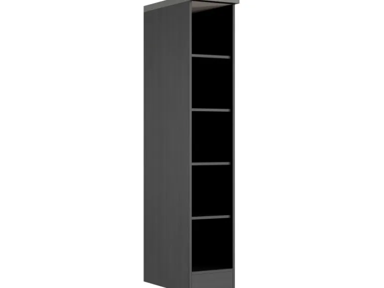 Held Möbel Küchen-Midi-Regal Turin 30 cm Wotaneiche/Graphit