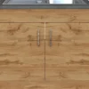 Held Möbel Küchen-Spülenschrank Sorrento B100 x H85 x T60 cm 2 Türen Wotaneiche